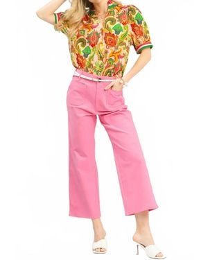 Umgee Spring Mix Top - Pink