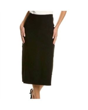 Gracia Stretch Pencil Skirt - Black