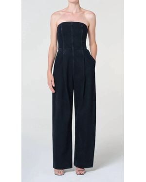 Agolde Agyness Strapless Jumpsuit - Blue