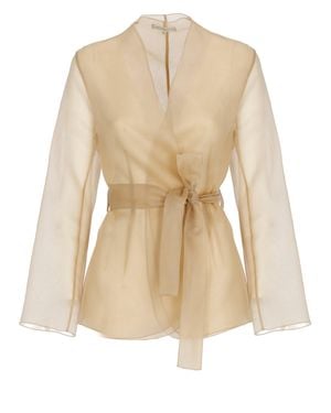 Antonelli Elia Silk Blazer - Natural