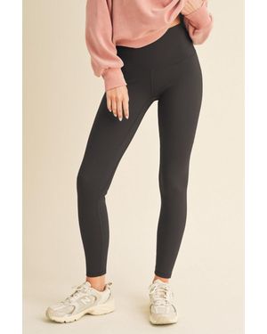 TRUEDAMES Yelete Full Size Fleece Lined High Waisted Leggings - Black