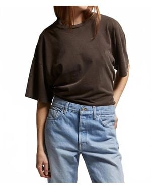 Asher Chloe Waisted Tee - Black