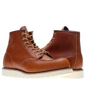 Red Wing Heritage 875 6-Inch Classic Moc Oro Legacy Boots 00875 - Brown
