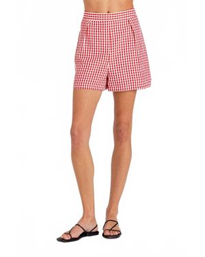 Sundays Montauk Gingham Shorts - Pink