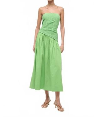 STAUD Nia Midi Dress - Green
