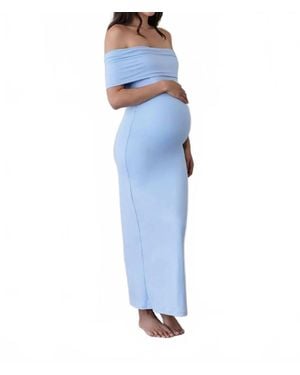 BUMPSUIT The Bianca Maternity Dress - Blue