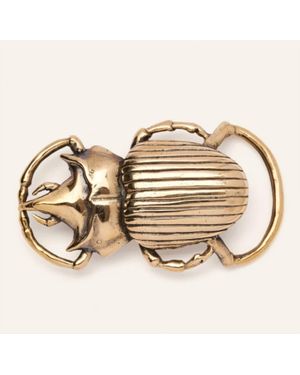 Claris Virot Beetle Belt Buckle - Metallic