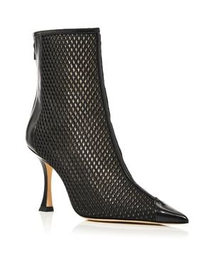 Jimmy Choo Naidoo 90 Pointed Toe High Ankle Pumps - Black