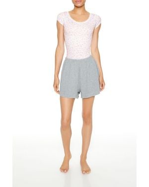 Forever 21 Seamless Floral Lingerie Bodysuit - Multicolor