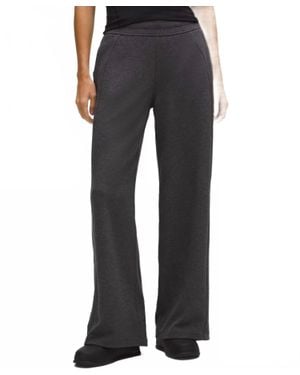 lululemon Waffle Scuba Mid Rise Wide Leg Pant - Gray