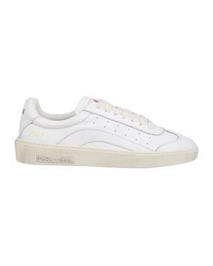 DSquared² Riders Lace-Up Perforated Sneakers - White