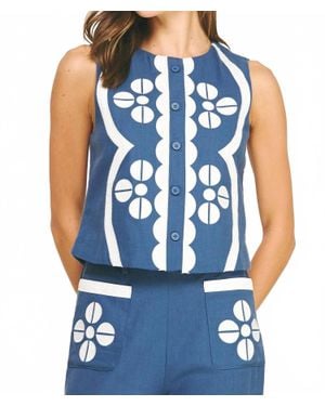 Strut & Bolt Capri Coast Vest - Blue