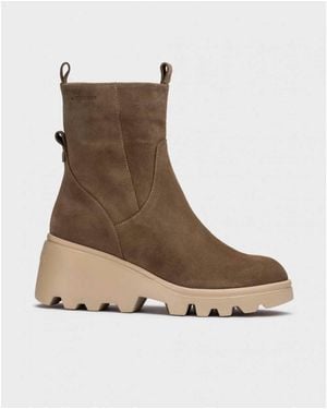 Wonders Luxe Ankle Boots - Brown