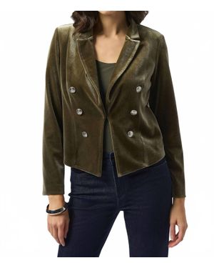 Joseph Ribkoff Velvet Knit Blazer - Black