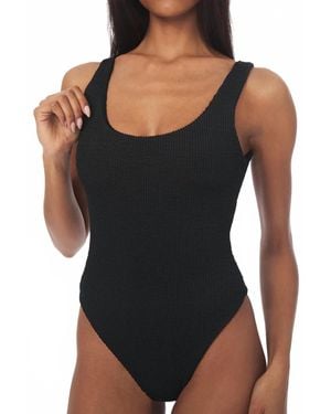 WeWoreWhat Spongie Scoop One Piece Swimsuit - Black