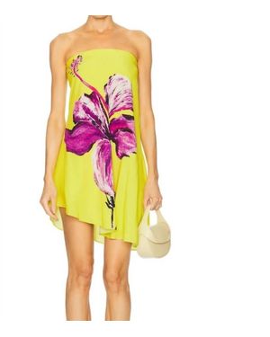 Rococo Sand Tube Mini Dress - Yellow