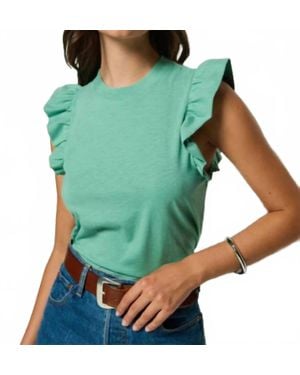 Nation Ltd Paulette Ruffle Tank Top - Green