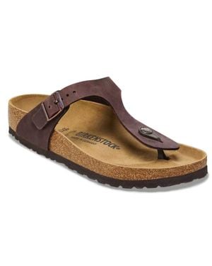 Birkenstock Gizeh Oiled Leather Sandals - Brown