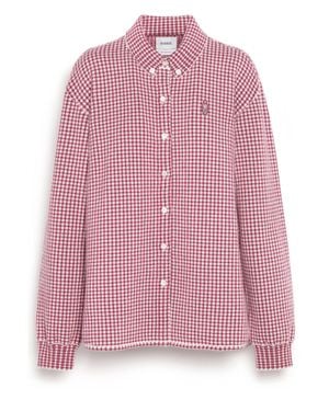 Barrie Vichy Long Sleeve Shirt - Pink