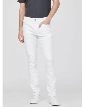 Guess Izzy Moto Skinny Jeans - White