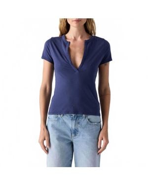 AMO Delightful Short Sleeve Tee - Blue