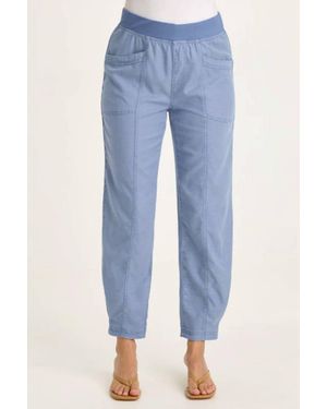 XCVI Beck Twil Barrel Pants - Blue