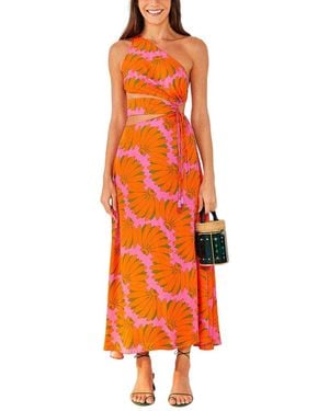 FARM Rio Midi Dress - Orange