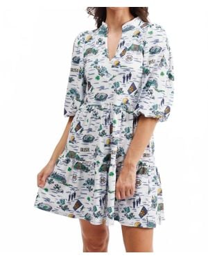 Smith & Quinn Tory Mini Dress - Blue
