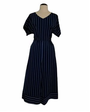 Lyssé Stripe Jumpsuit - Blue