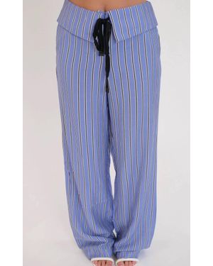 Olivaceous Natalia Stripe Pant - Blue