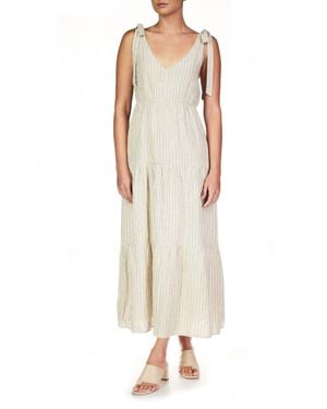 Sanctuary Move Your Body Striped Maxi Dress - Natural