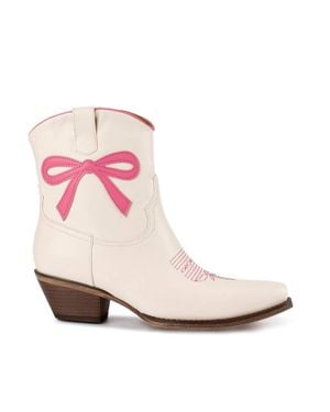 Marfa Boots Minnie Pearl Western Boot - Pink