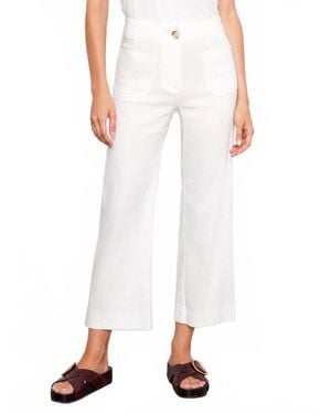 Charlie b Wide Leg Pant With Patch Pockets - White