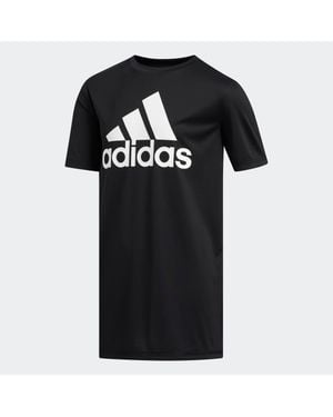 adidas Kids' Climalite Badge Of Sport Tee - Black