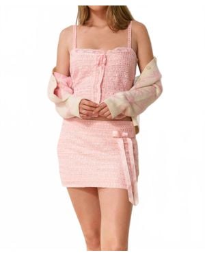 LoveShackFancy Wyana Skirt - Pink