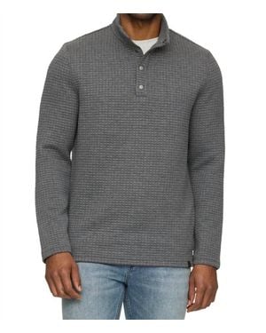 Flag & Anthem Silverton Quilted 1/4 Snap Sweater - Gray