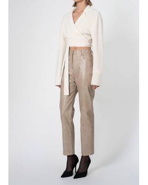 NonChalant Label Maris High Waisted Pants - Natural