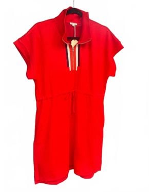 Jodifil Memorial Day Athleisure Mini Dress - Red