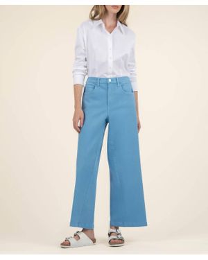 Kut From The Kloth Ash High Rise Wide Leg Pants - Blue