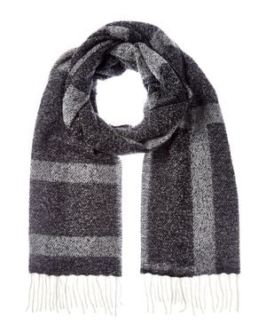 TOTEME Monogram Jacquard Alpaca Scarf - Black