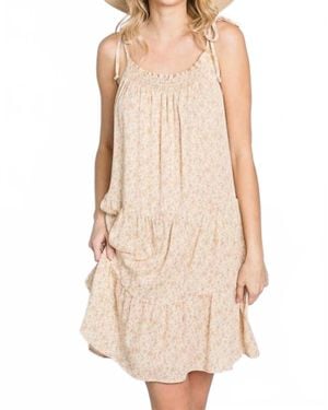 Geegee Go With The Flow Floral Dress - Natural