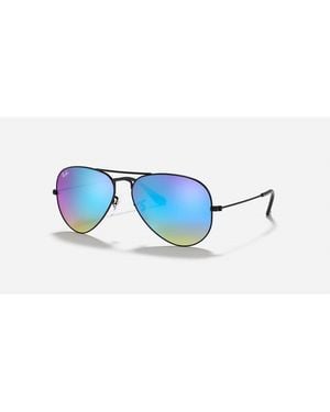 Ray-Ban Aviator Gradient Flash Lense - Blue