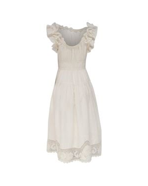 Ulla Johnson Leona Midi Dress - White