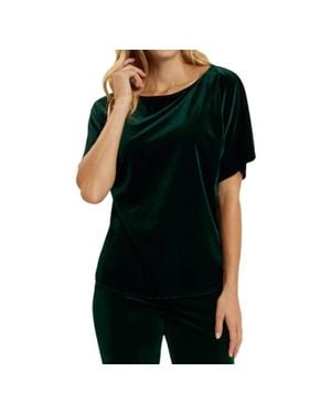 Jude Connally Sophie Velvet Top - Black