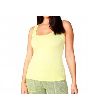 French Kyss Scoopneck Tank Top - Yellow