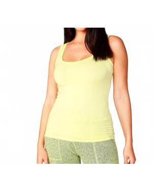 French Kyss Scoopneck Tank Top - Yellow