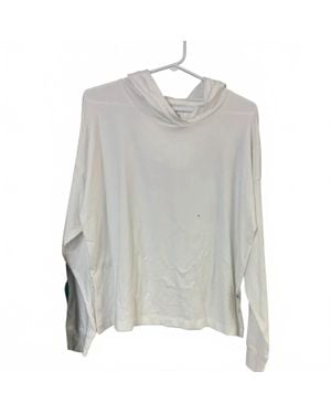 Eddie Bauer Long Sleeve Tempo Lightweight Tee Hoodie - Gray