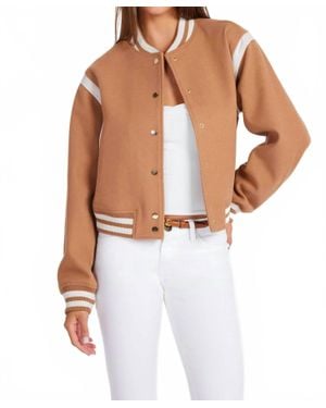 Bishop + Young Power Play Varsity Jacket - White
