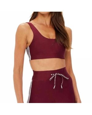 The Upside Oxford Harley Scoop Bra - Red