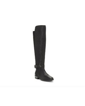 Vince Camuto Over-The-Knee Quilted Leather Boots - Black